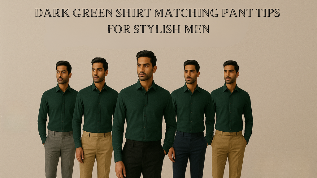 Dark Green Shirt Matching Pant Tips for Stylish Men