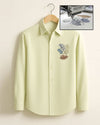 Cactus Threads Cotton Shirt For Men ( Invisible Stitching - No Color Fading )