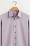 Lavender Stitchless Placket Shirt