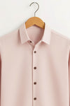 Pastel Pink Stitchless Placket Shirt