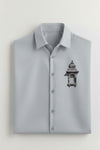 Light Grey Heritage Temple Men's Cotton Shirt in 2026