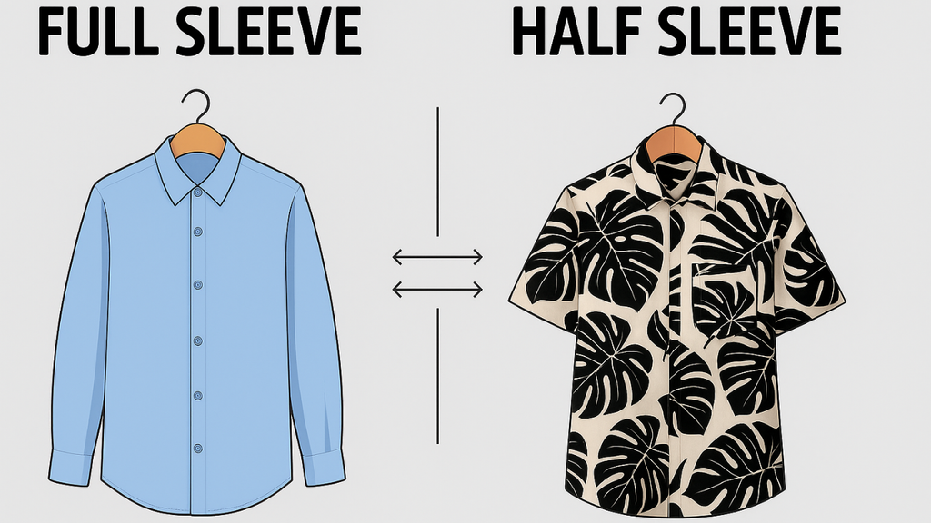 Full Sleeve vs Half Sleeve Shirts: Which Works Best for Office Wear?