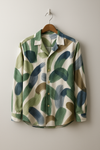 Abstract Brush Print Shirt