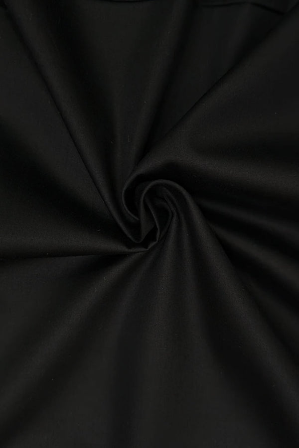 Black Cotton Fabric For Men