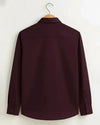 Wine Red Premium Cotton Formal Shirt for Men in 2026