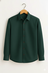 Forest Green Stitchless Placket Shirt