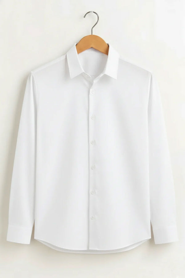 Classic White Premium Cotton Formal Shirt for 2026