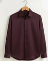 Wine Red Premium Cotton Formal Shirt for Men in 2026
