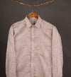 Beige Leaf Designer Shirt