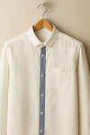 White Stripe Placket Shirt