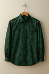 Tropical Green Leaf Designer Shirt
