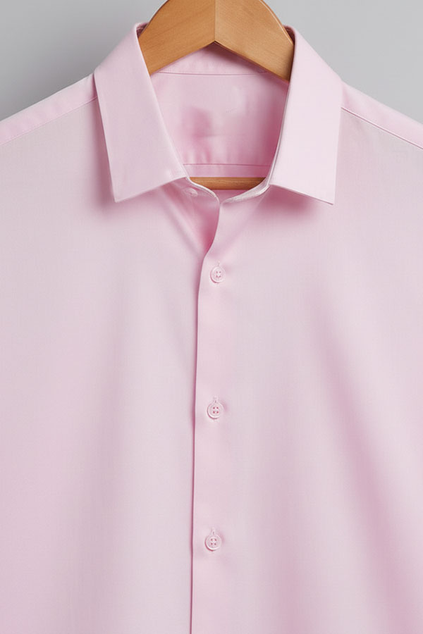 Pastel Pink Formal Shirt For Men in 2026