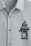 Light Grey Heritage Temple Men's Cotton Shirt in 2026