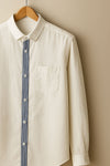White Stripe Placket Shirt