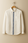 White Stripe Placket Shirt